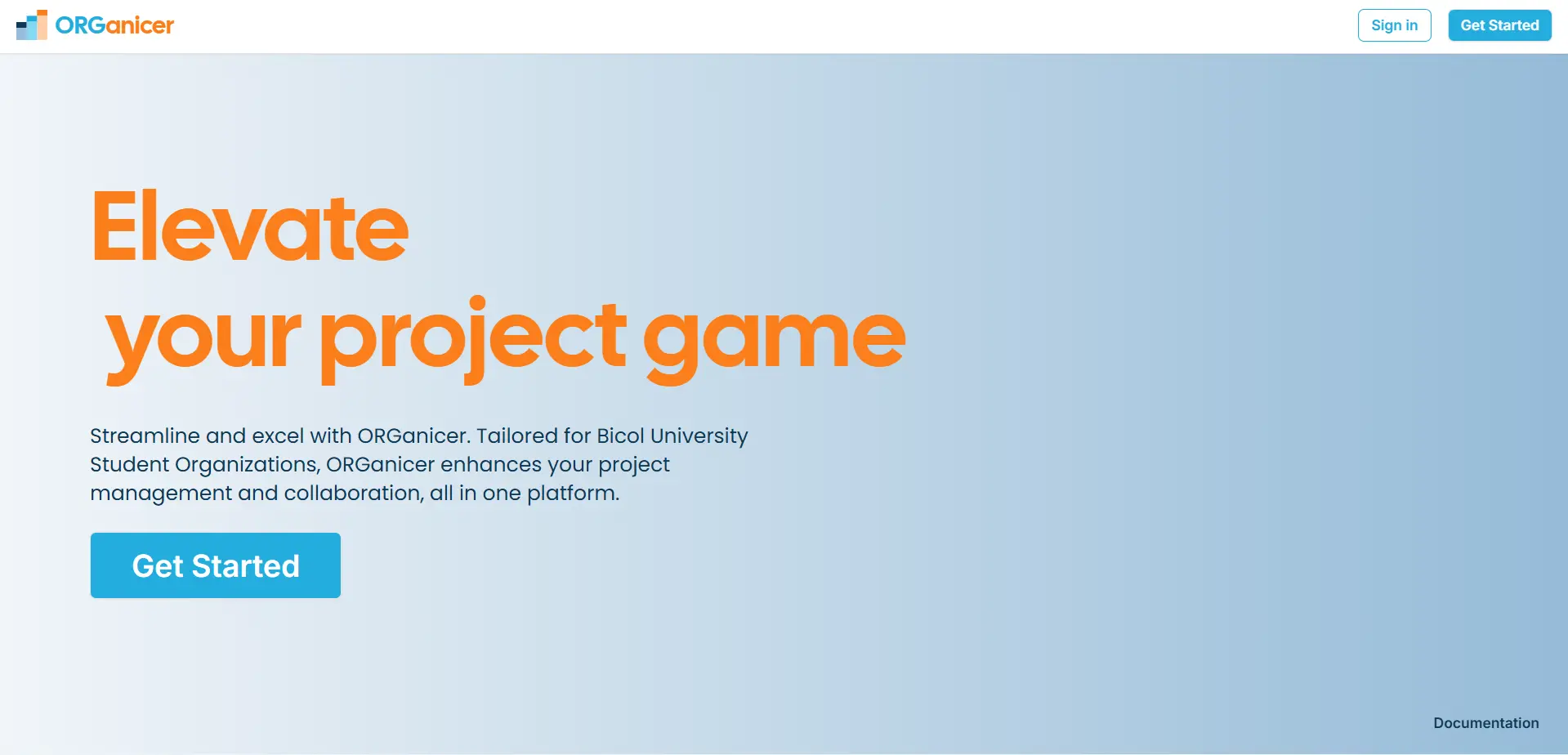 Project Management System screenshot